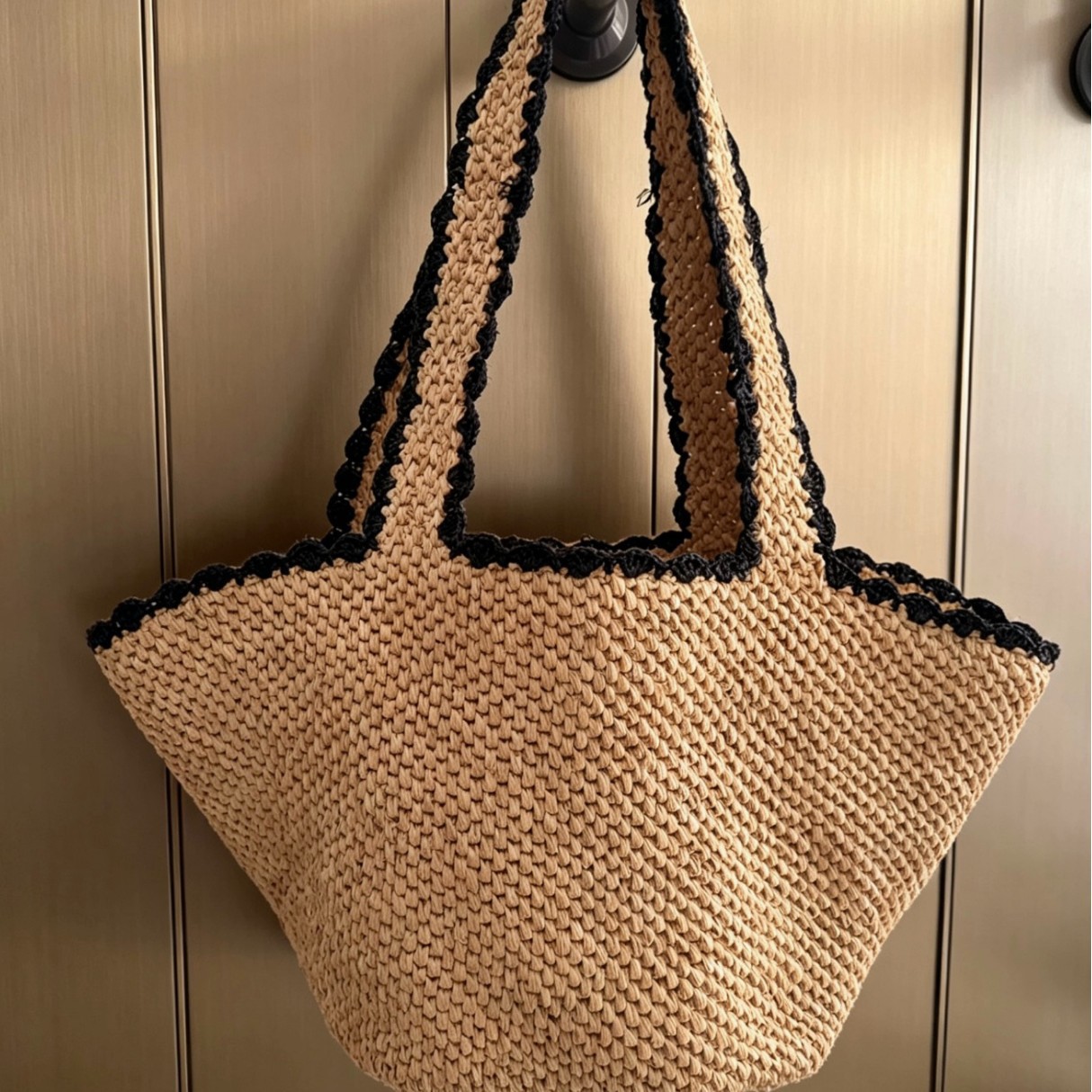NEW raffia bow crochet handwov - Crochet Bag Raffia 评论和价格
