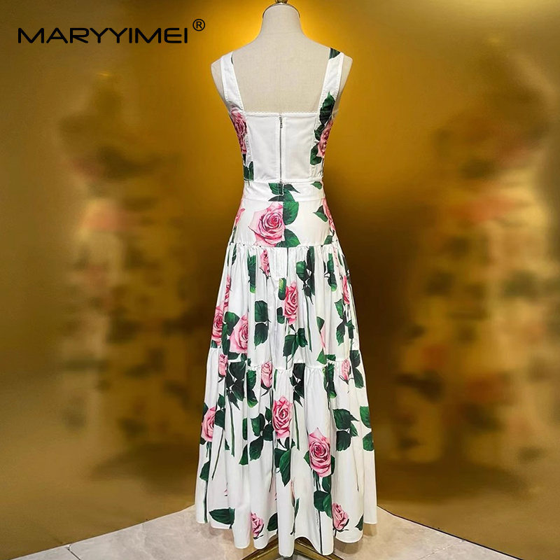 MARYYIMEI Floral-Print Pleated - Romper Floral Print 评论和价格