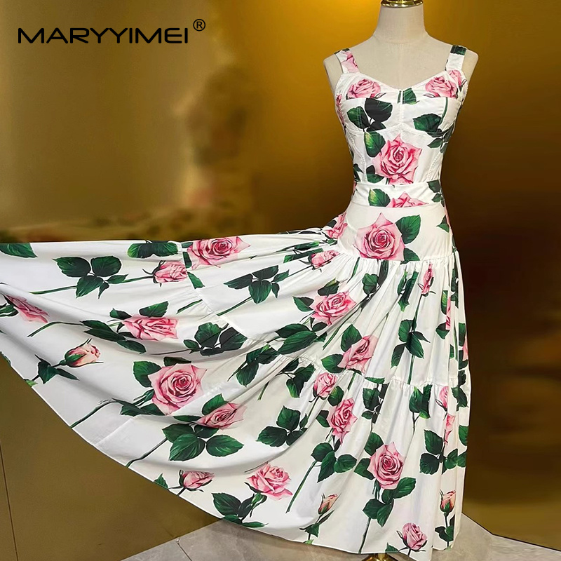 MARYYIMEI Floral-Print Pleated - Romper Floral Print 评论和价格