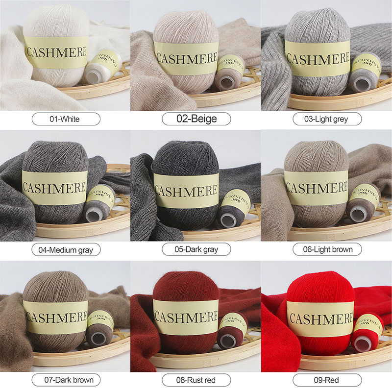 QJH 50+20g Cashmere Yarn Knitt - Crochet Bag Raffia 评论和价格