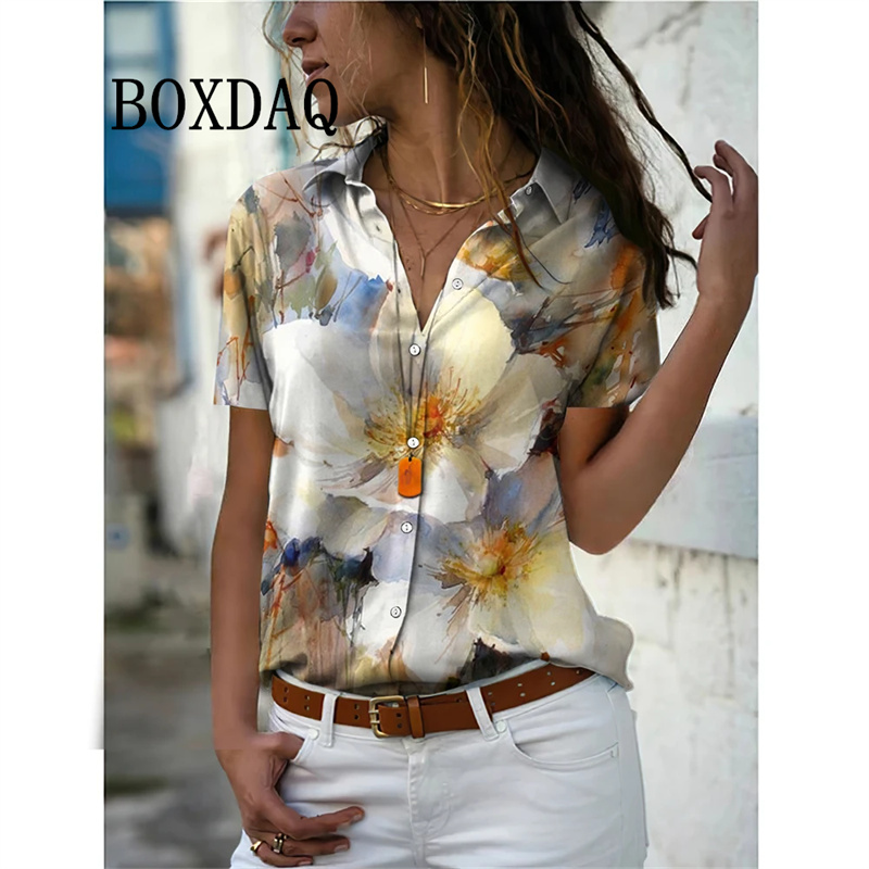 Summer Women Shirt Vintage Flo - Romper Floral Print 评论和价格