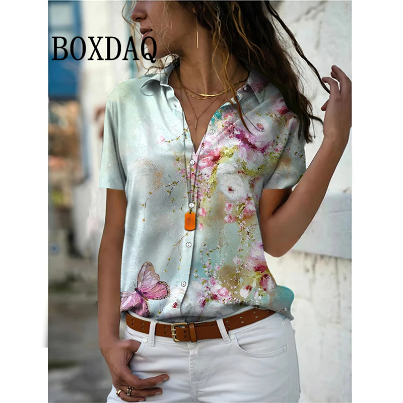 Summer Women Shirt Vintage Flo - Romper Floral Print 评论和价格