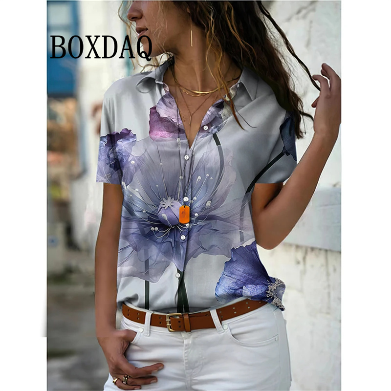 Summer Women Shirt Vintage Flo - Romper Floral Print 评论和价格