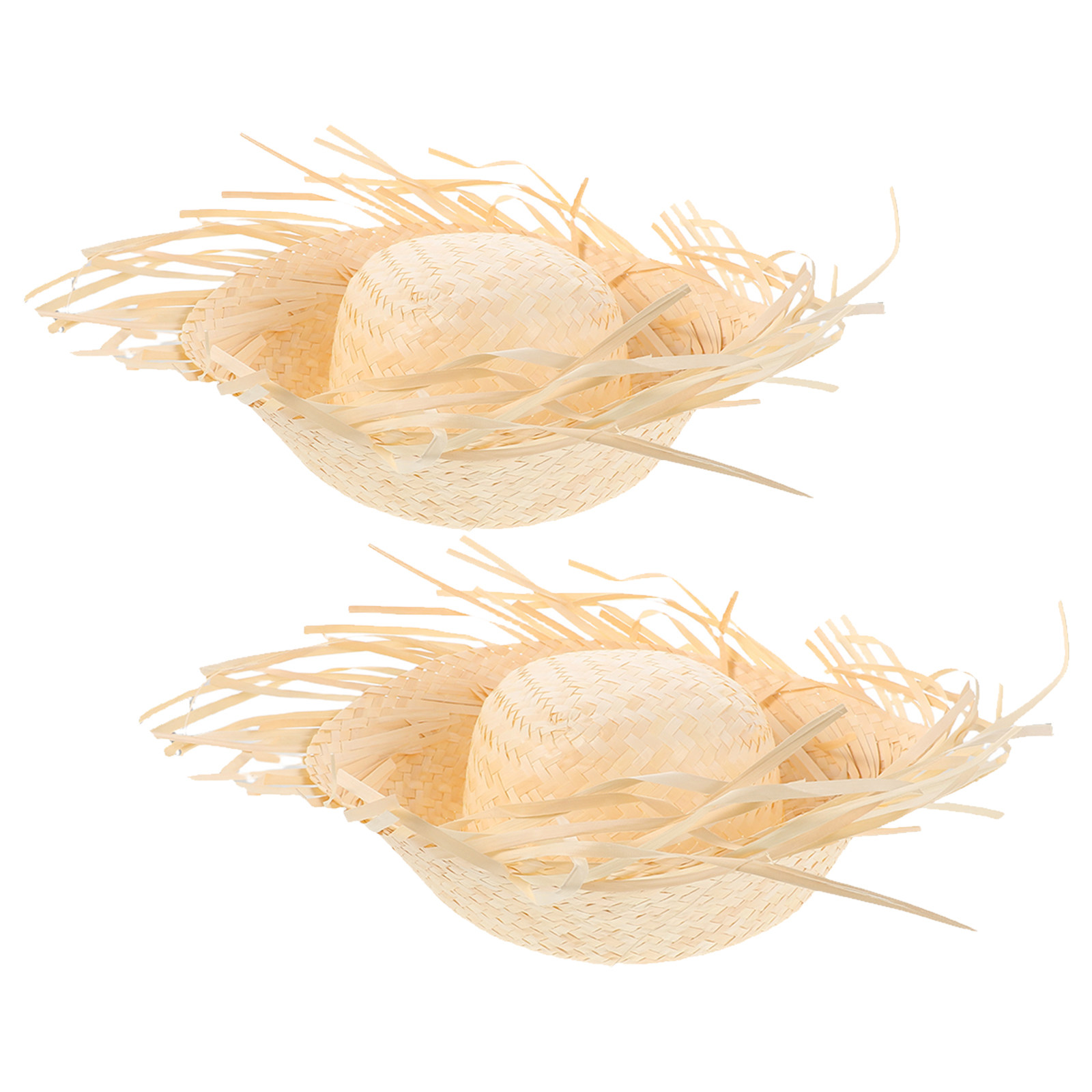 2Pcs Hawaiian Straw Hat Party  - Hat Floppy Wide 评论和价格